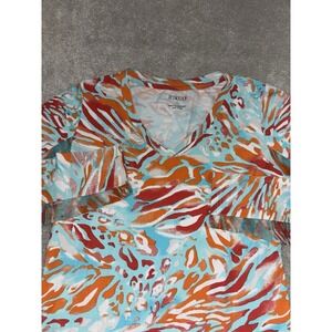 ICIKULS Top Womens‎ Small Long Sleeve Mesh Print Pullover UPF